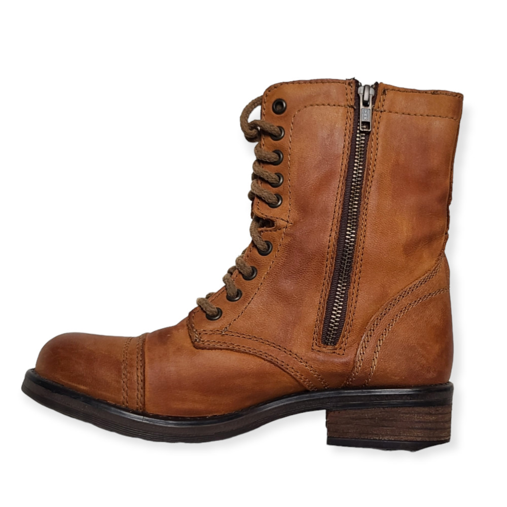 Steve Madden Combat Boots Troopa 2.0 Leather Lace Up Women's 8